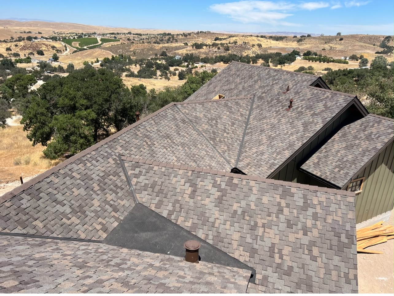 Professional roofing work